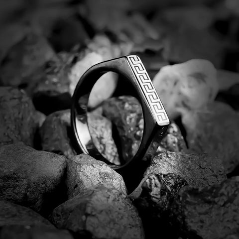 Black Versace Ring